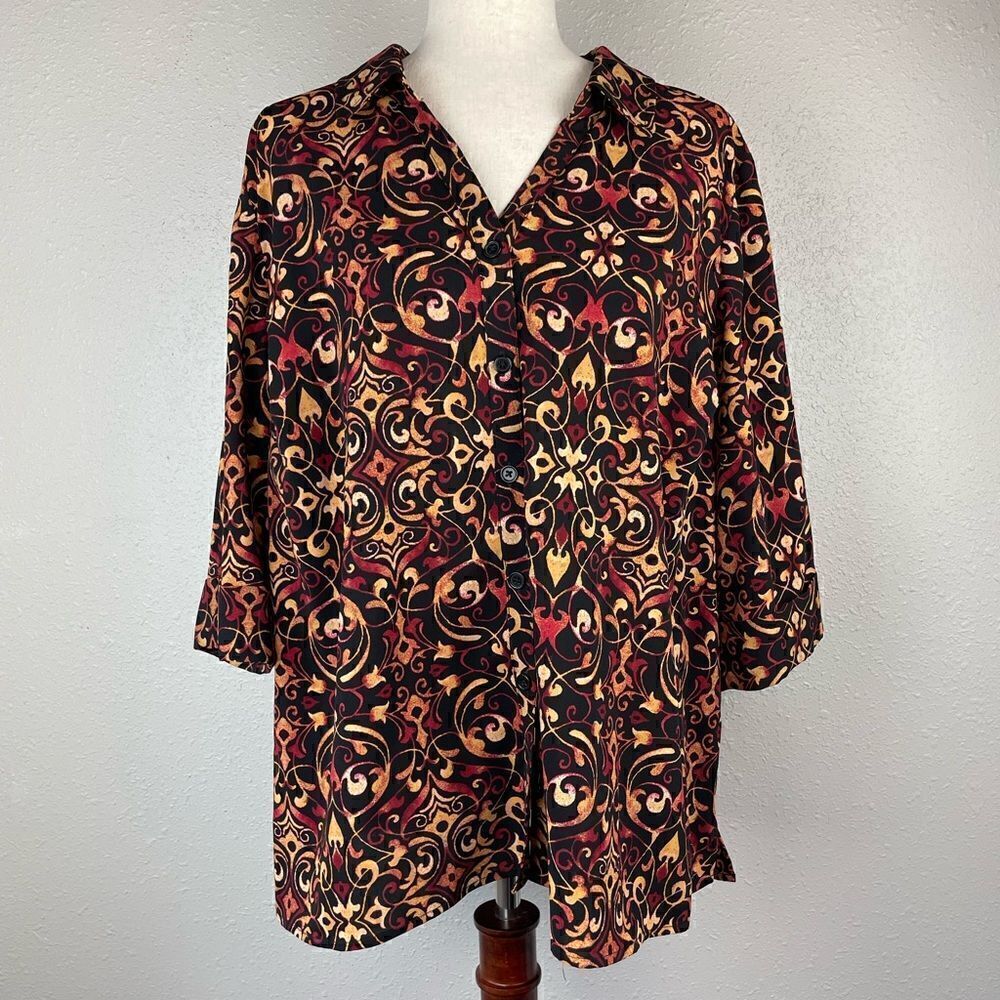 Catherine’s Button Down Shirt Size 18/20W Petite EUC